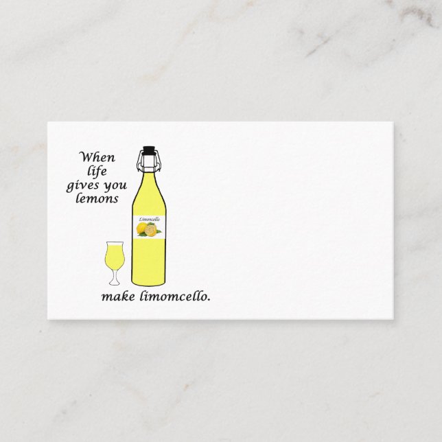 Lemons to Limoncello Business Card (Front)