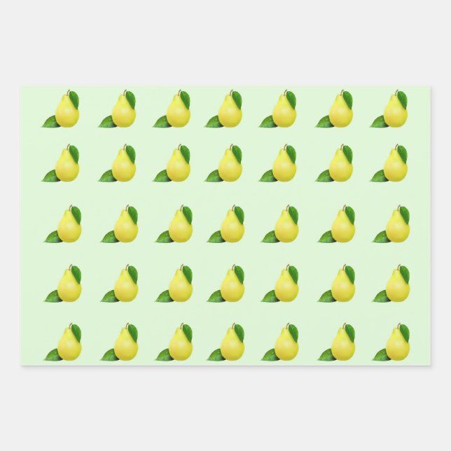 Lemons Triple Pack Wrapping Paper (Front)