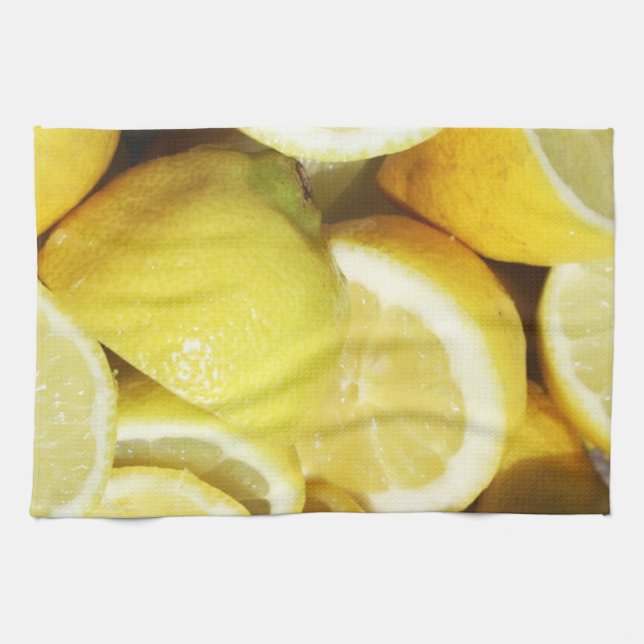 Lemons Yellow Kitchen Towel (Horizontal)