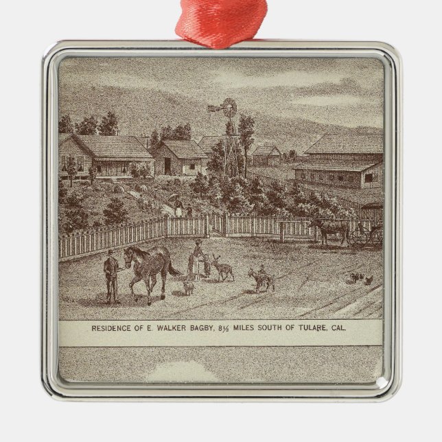 Lemoore, Armona ranches 2 Metal Ornament (Front)