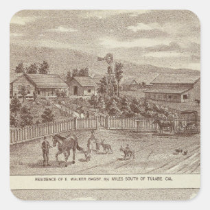 Lemoore, Armona ranches 2 Square Sticker
