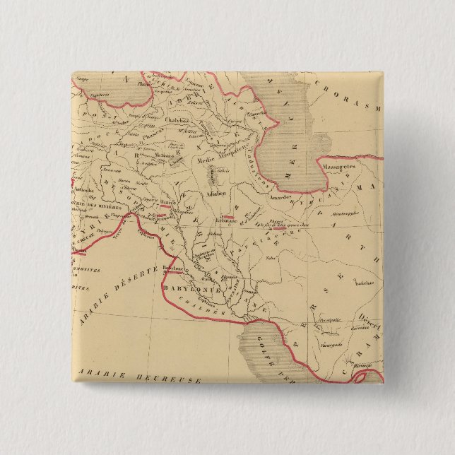 L'Empire des Perses 2 Inch Square Button (Front)