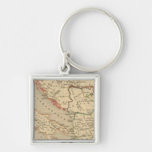 L'Empire Grec, l'Italie, 1125 a 1200 Keychain
