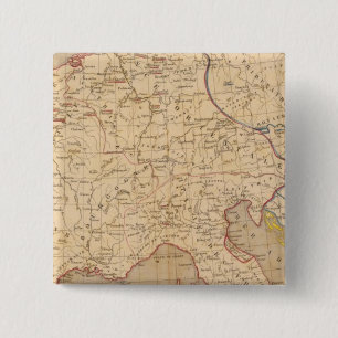 L'Empre de Charlemagne de 768 a 814 2 Inch Square Button