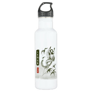 LEMUR 狐猴 Japanese style sumi-e 710 Ml Water Bottle