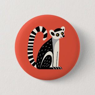 Lemur 2 Inch Round Button