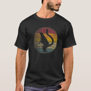 Lemur Animal Lover Zoo Nature Gift Retro Style Vin T-Shirt