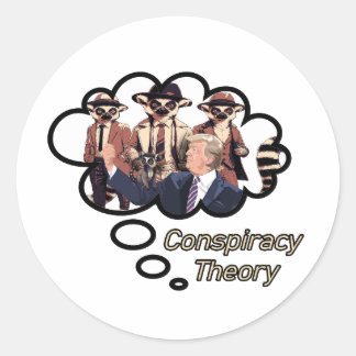 Lemur Conspiracy Theory Classic Round Sticker