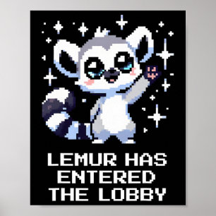Lemur Entered Lob  Poster