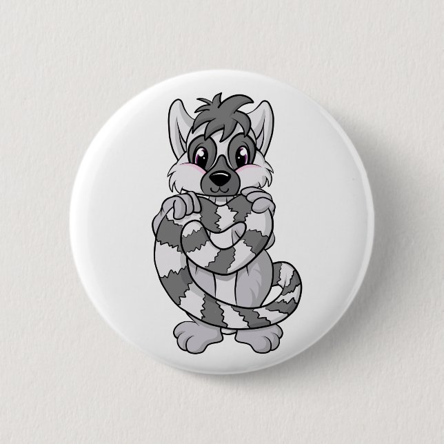 Lemur Love! 2 Inch Round Button (Front)