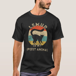 Lemur Lover Retro Vintage Lemur Is My Spirit Anima T-Shirt