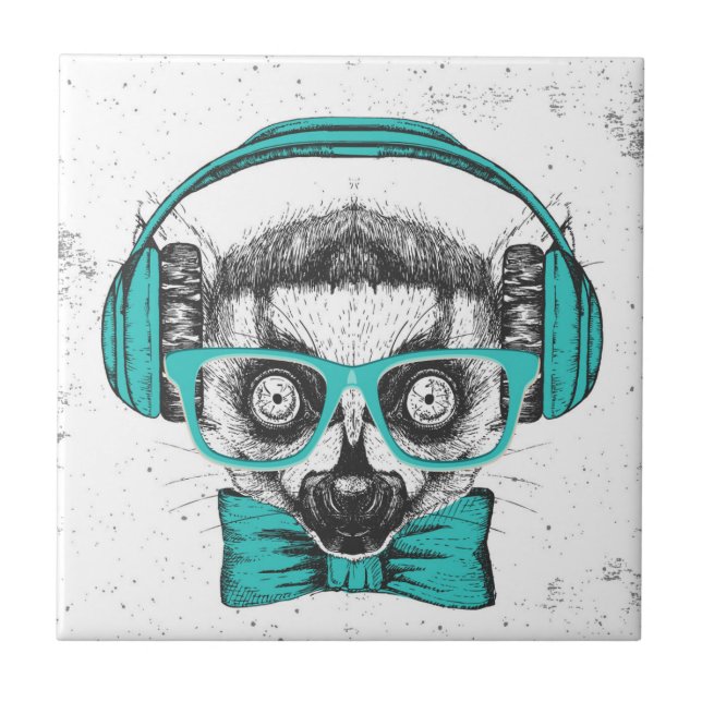 Lemur | Music Lover Tile (Front)