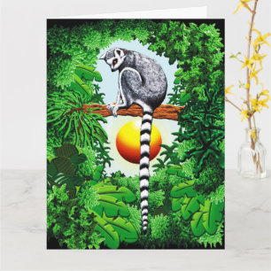 Lemur of Madagascar Card