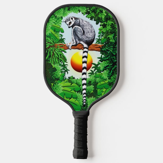 Lemur of Madagascar Pickleball Paddle (Back)