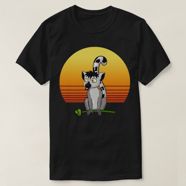 Lemur Retro T-Shirt (Design Front)