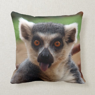 Lemur Throw Pillow