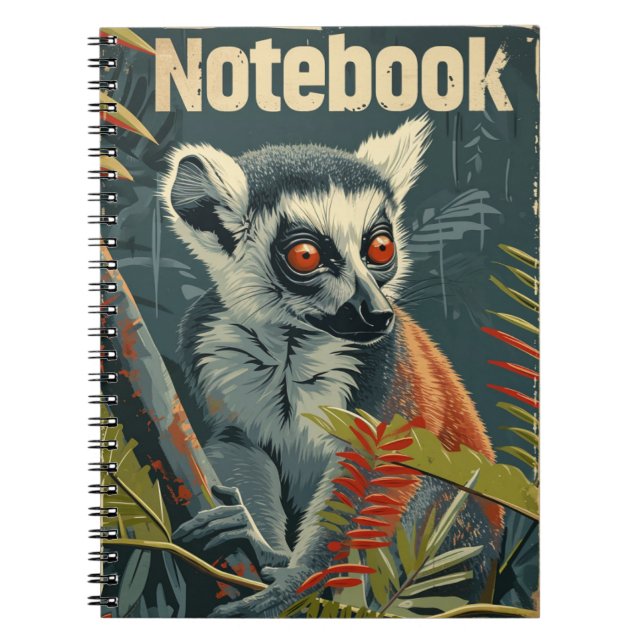 Lemur Vintage Notebook (Front)