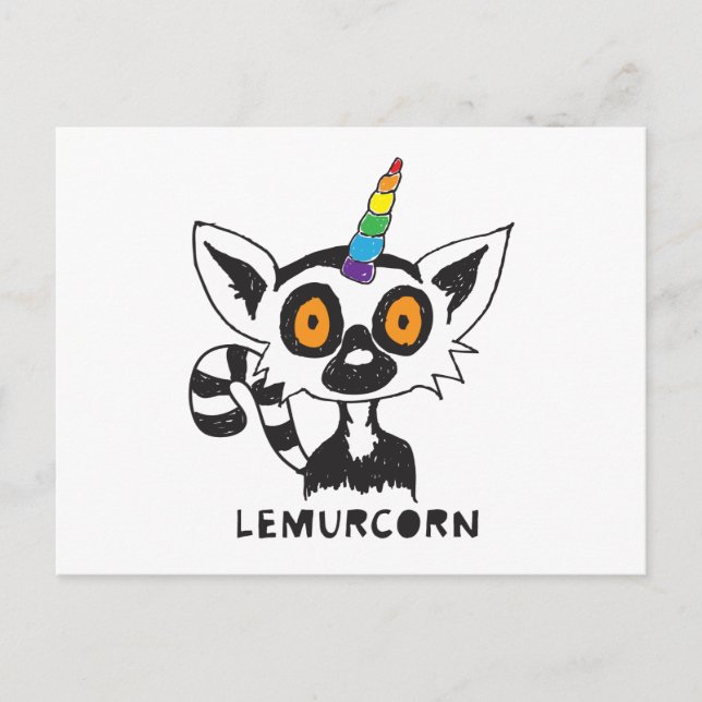 LemurCorn Postcard (Front)