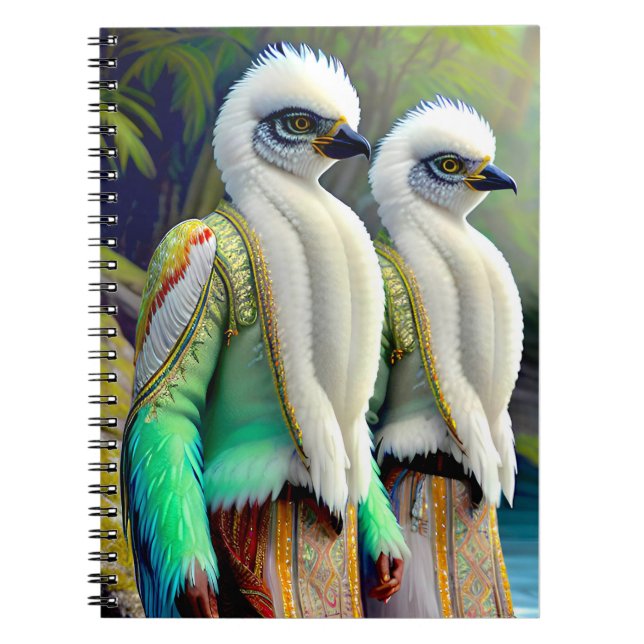 Lemurian Bird People of the Far North Notebook (Front)