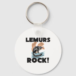 Lemurs Rock Keychain