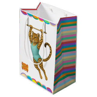 Lena Leopard trapeze artist Medium Gift Bag