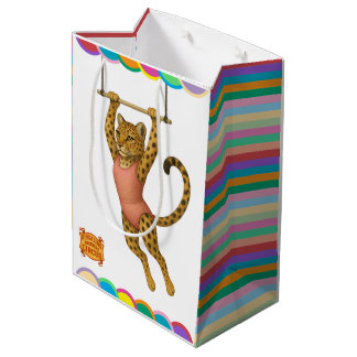 Lena Leopard trapeze artist Medium Gift Bag
