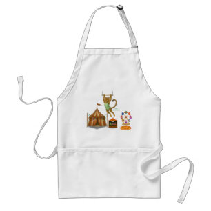 Lena leopard trapeze artist standard apron
