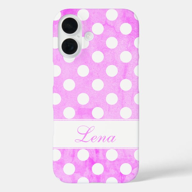 Lena - Template for your name, Striking Worn Pink Case-Mate iPhone Case (Back)