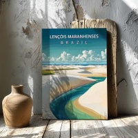 Lençóis Maranhenses Brésil Toile de Voyage Impress