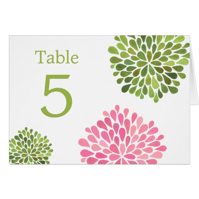 L'endroit de Tableau carde épouser vert rose de (Devant Horizontal)