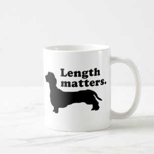 "Length Matters." (Dachshund) Coffee Mug
