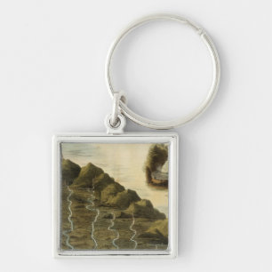 Length of the rivers of Scotland Keychain