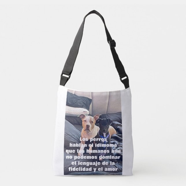 lenguaje animal crossbody bag (Front)