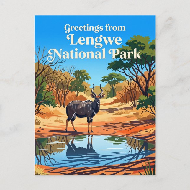 Lengwe National Park Malawi Postcard (Front)