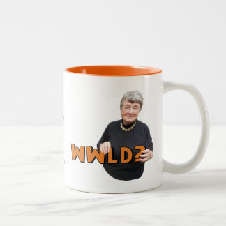 Leni Brand Wisdom - WWLD? Two-Tone Coffee Mug