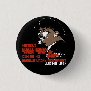 LENIN 1 INCH ROUND BUTTON