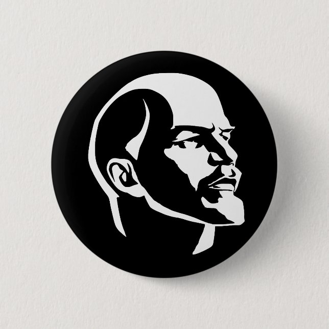 Lenin Head 2 Inch Round Button (Front)