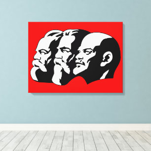 Lenin, Marx, Engels, Soviet Union, Communism Canvas Print