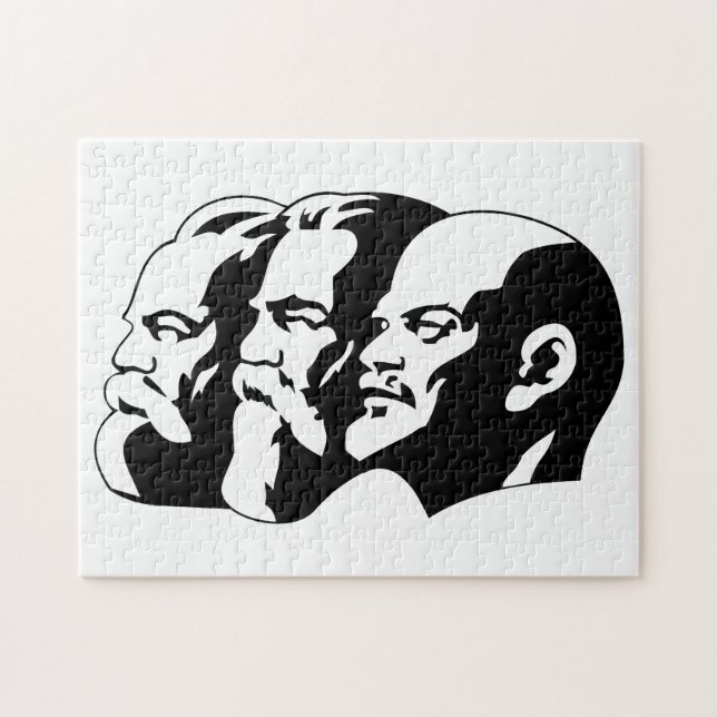 Lenin, Marx, Engels, Soviet Union, Communism Jigsaw Puzzle (Horizontal)