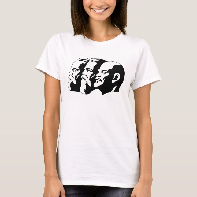 Lenin, Marx, Engels, Soviet Union, Communism T-Shirt (Front)