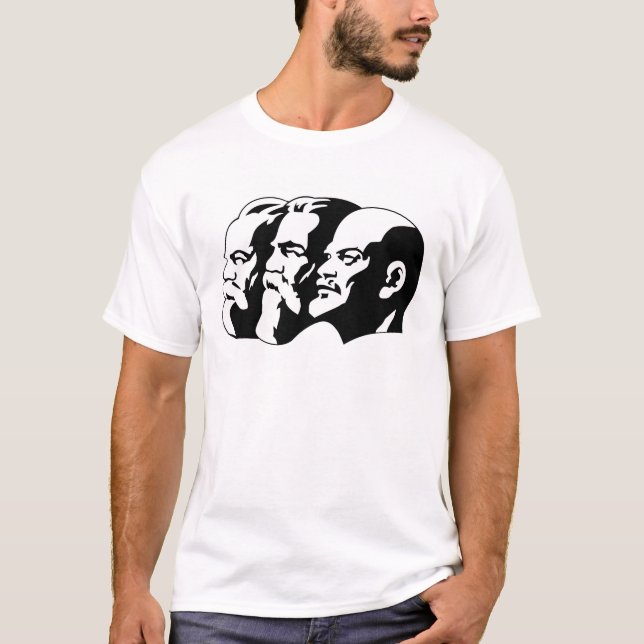 Lenin, Marx, Engels, Soviet Union, Communism T-Shirt (Front)