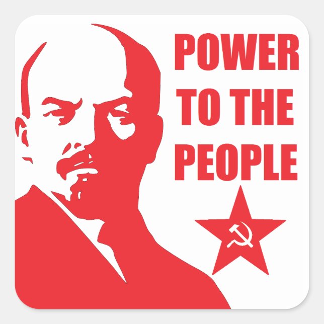 Lenin "Power to the People" Stickers (Front)
