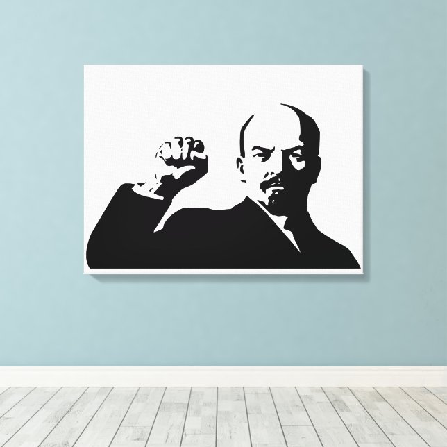 Lenin, USSR, CCCP, Soviet Union, Communism Canvas Print (Insitu(Wood Floor))