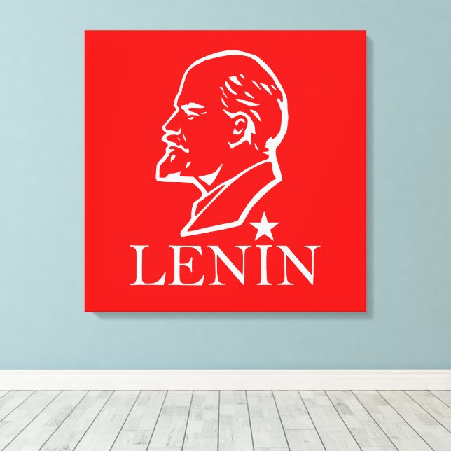 Lenin, USSR, CCCP, Soviet Union, Communism Canvas Print (Insitu(Wood Floor))
