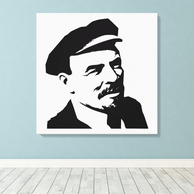 Lenin, USSR, CCCP, Soviet Union, Communism Canvas Print (Insitu(Wood Floor))