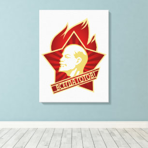 Lenin, USSR, CCCP, Soviet Union, Communism Canvas Print