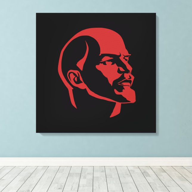 Lenin, USSR, CCCP, Soviet Union, Communism Canvas Print (Insitu(Wood Floor))