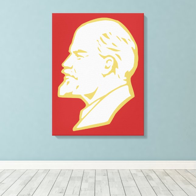 Lenin, USSR, CCCP, Soviet Union, Communism Canvas Print (Insitu(Wood Floor))