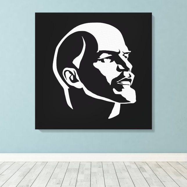 Lenin, USSR, CCCP, Soviet Union, Communism Canvas Print (Insitu(Wood Floor))