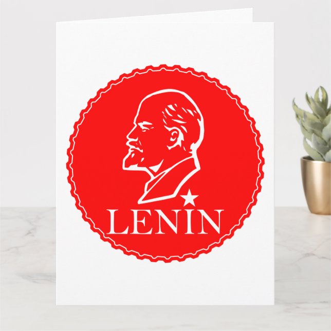 Lenin, USSR, CCCP, Soviet Union, Communism Card (Small Plant)